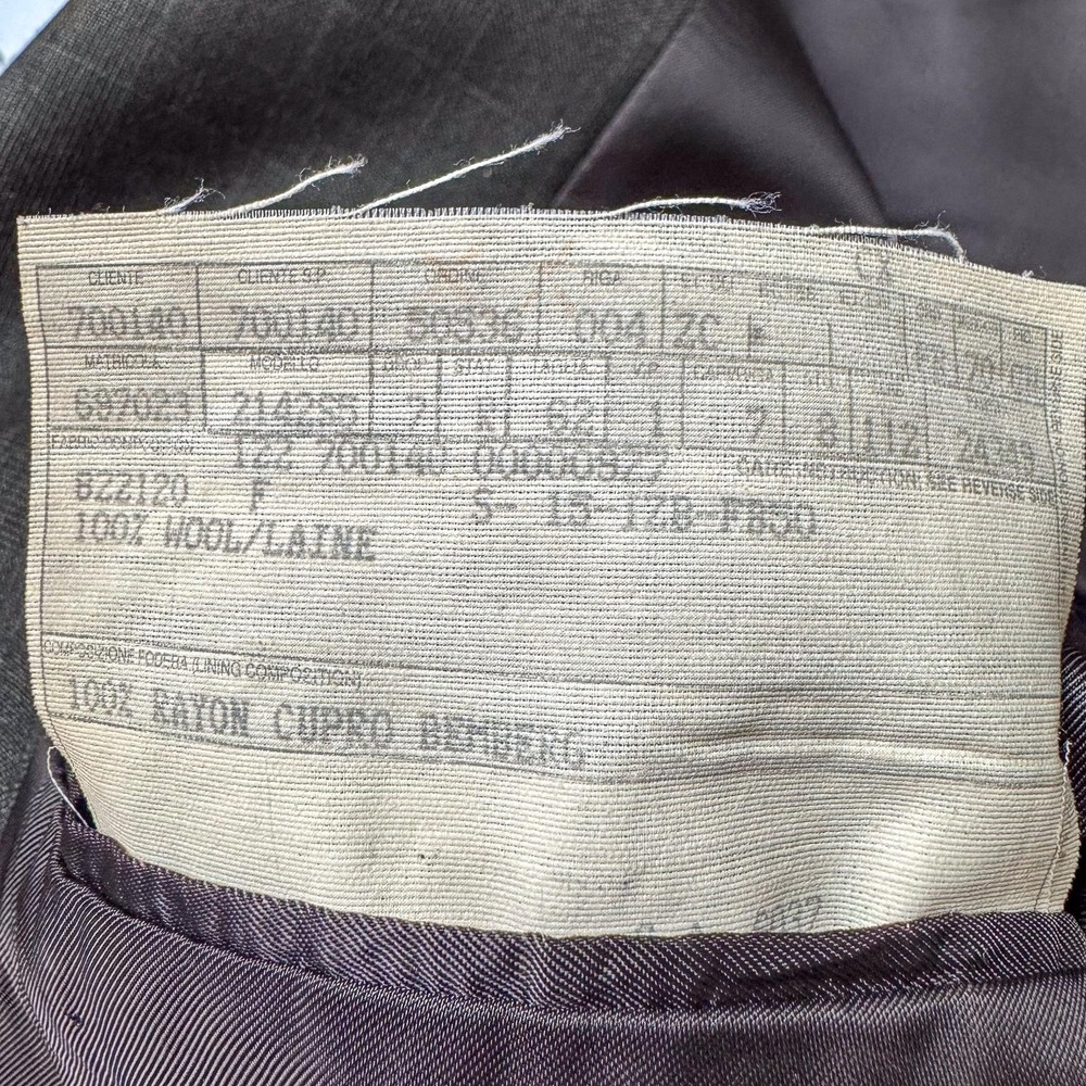Ermenegildo Zegna‎ Blazer Mens 48L Brown Wool Check Sport Coat Made Switzerland - Picture 10 of 16